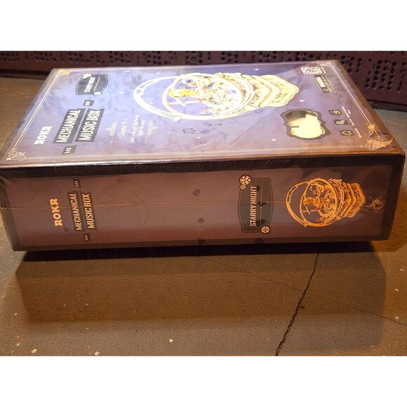 ROKR 3D Wooden Puzzle Mechanical Music Box Starry Night DIY Model Kit New Sealed - Picture 5 of 6